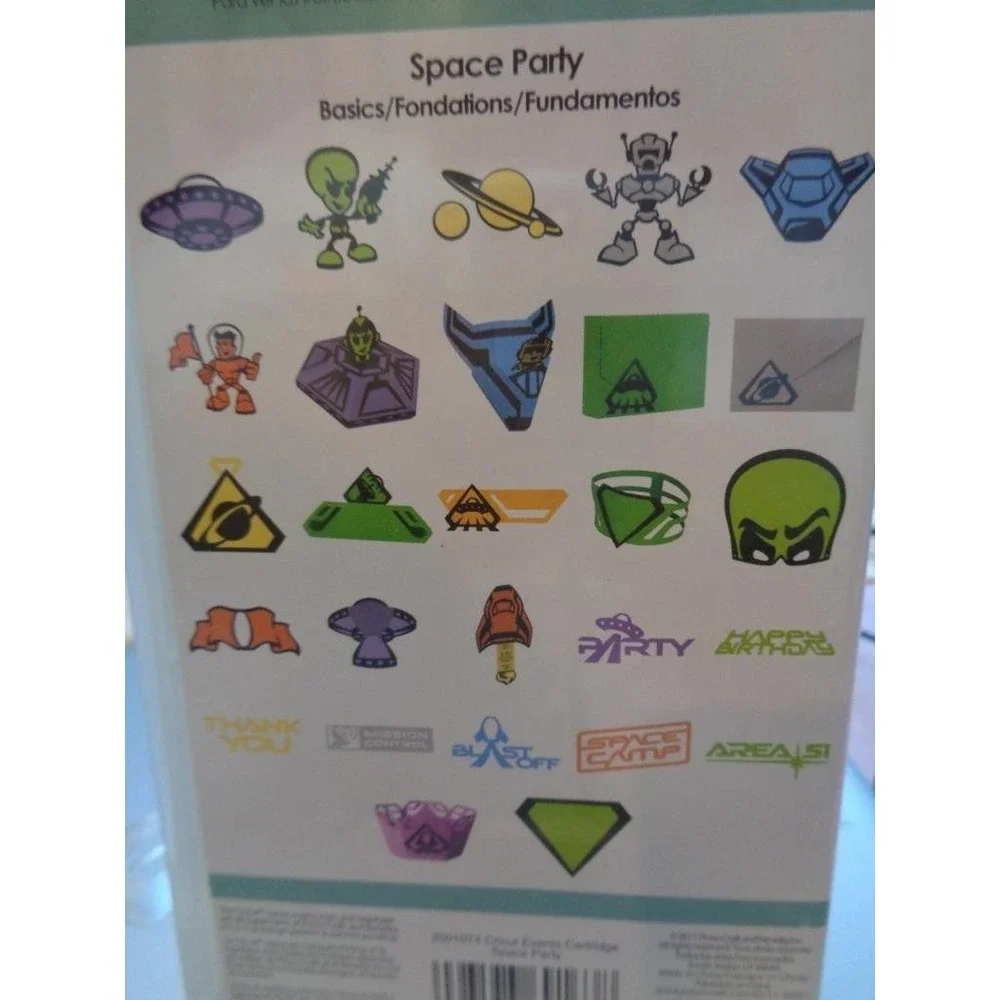 Cricut Die Cut Cartridge SPACE PARTY Scrapbooking